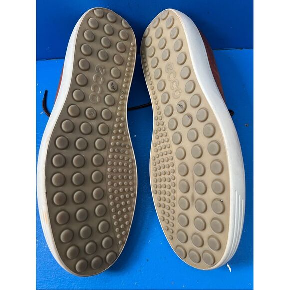 Ecco Brown Soft Leather Sneakers Men's 50 (US 16) - Picture 7 of 8